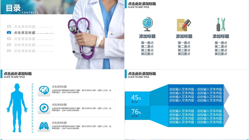医学医疗医药科学研究汇报PPT动态模板