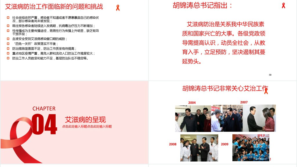 国际预防艾滋病日PPT模板