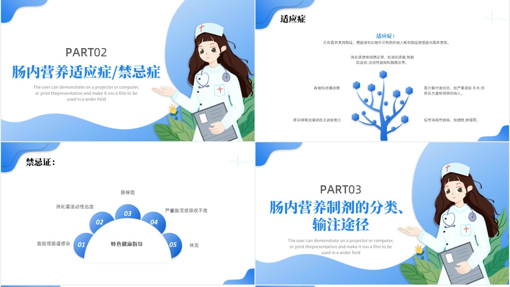 胃肠内高营养的护理PPT模板