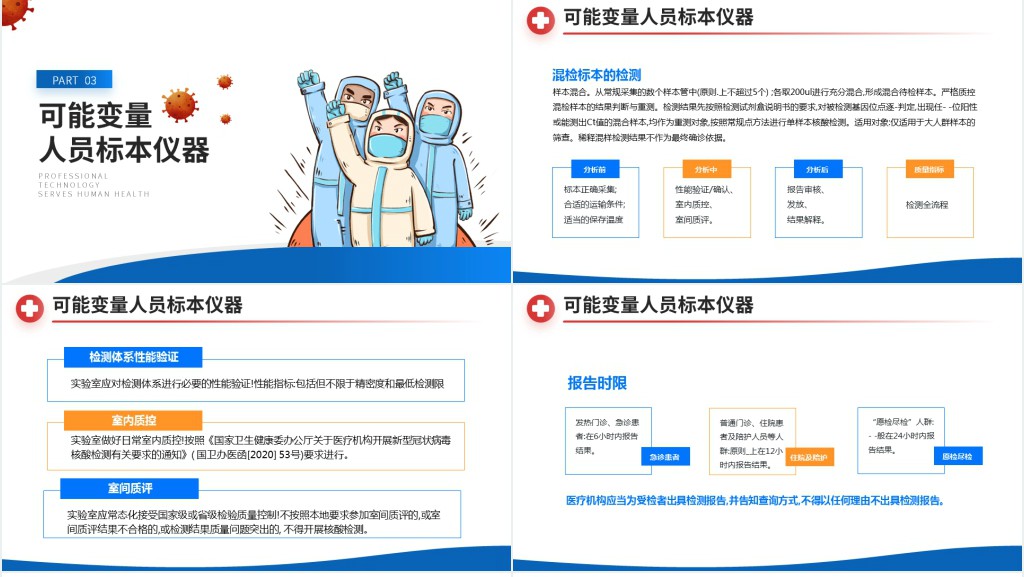 新型冠状病毒核酸检测工作要点PPT医疗健康防疫课件下载