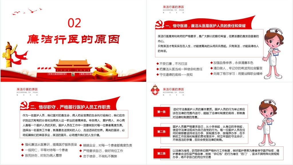 医疗卫生行业廉洁自律培训PPT党课 医疗卫生行业廉洁自律培训PPT党课
