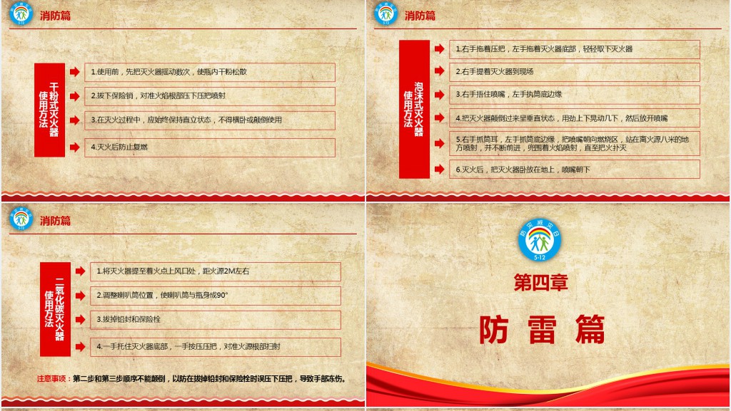 512防灾减灾日安全应急知识宣传教育PPT模板