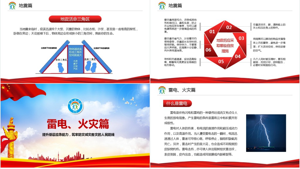提升基础应急能力、筑牢防灾减灾救灾的人民防线全国防灾减灾日PPT模板 提升基础应急能力、筑牢防灾减灾救灾的人民防线全国防灾减灾日PPT模板