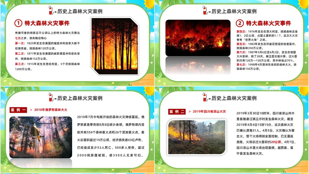 森林火灾重防范严控火源是关键PPT模板 森林火灾重防范严控火源是关键PPT模板