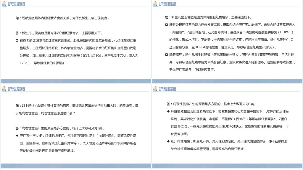 新生儿高胆红素血症PPT清新个性医疗风医疗教学各种疾病医理PPT模板