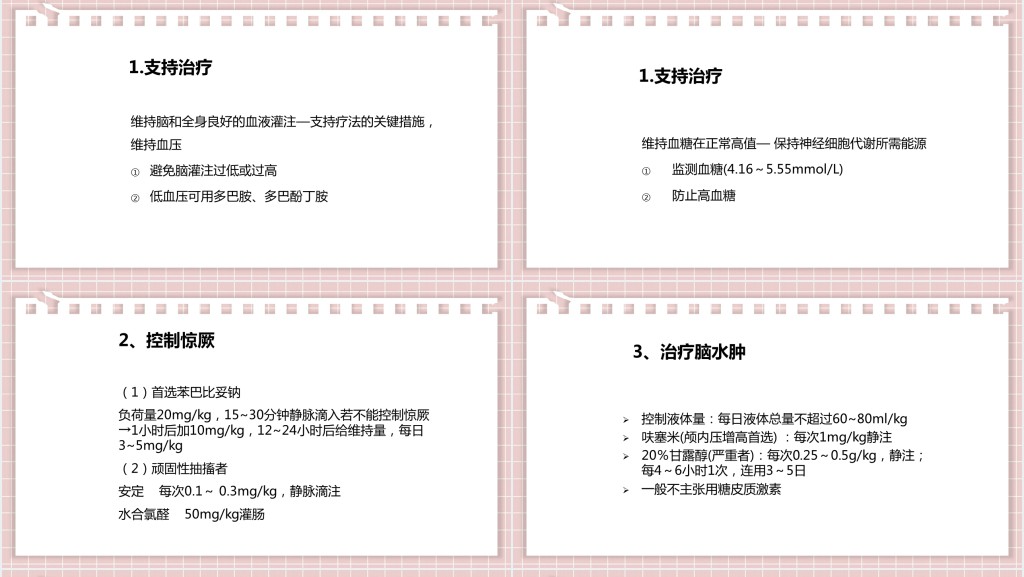新生儿缺氧缺血性脑病PPT创意清新医疗教学各种疾病医理PPT模板