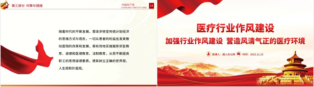 医疗行业作风建设PPT医院加强行业作风建设营造风清气正的医疗环境工作总结汇报