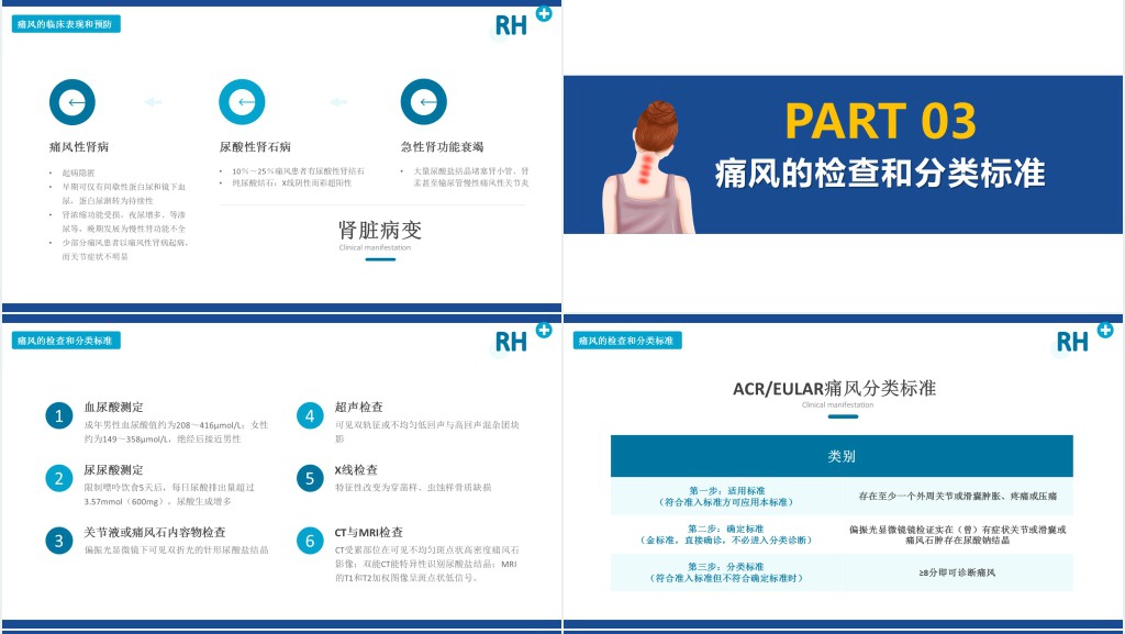 夏季腹泻PPT简约清新医疗教学各种疾病医理PPT模板