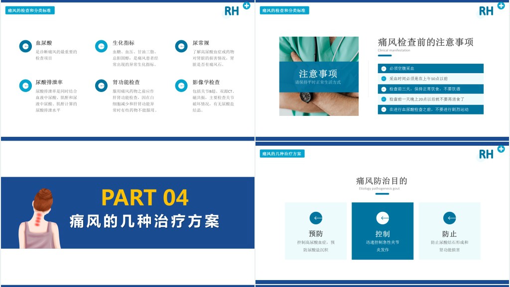夏季腹泻PPT简约清新医疗教学各种疾病医理PPT模板