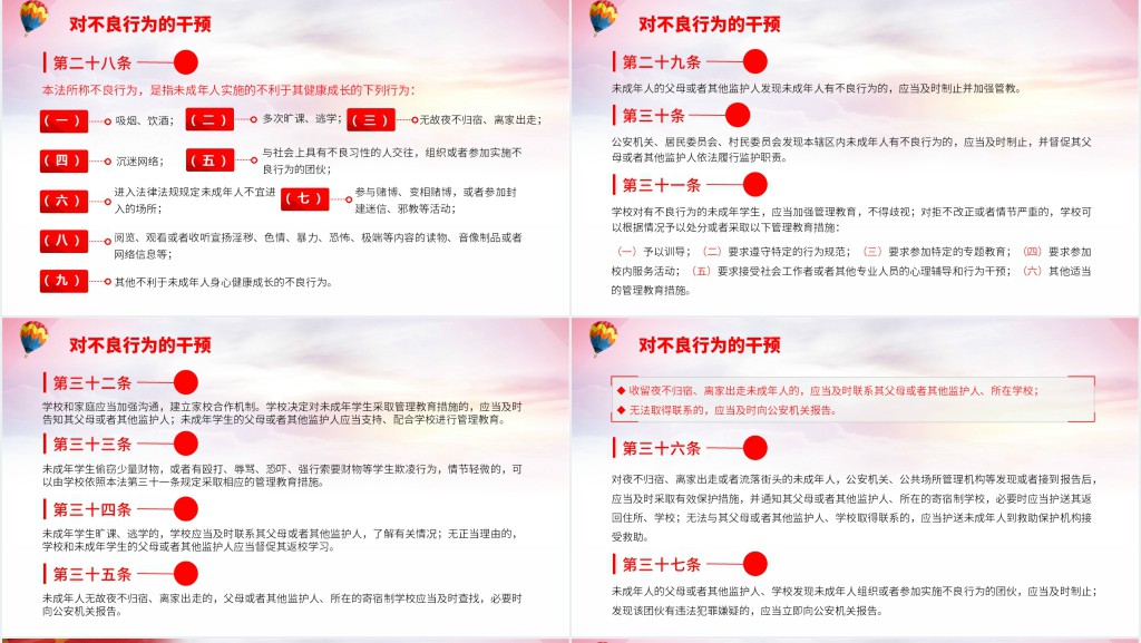 学习贯彻《中华人民共和国预防未成年人犯罪法》PPT模板