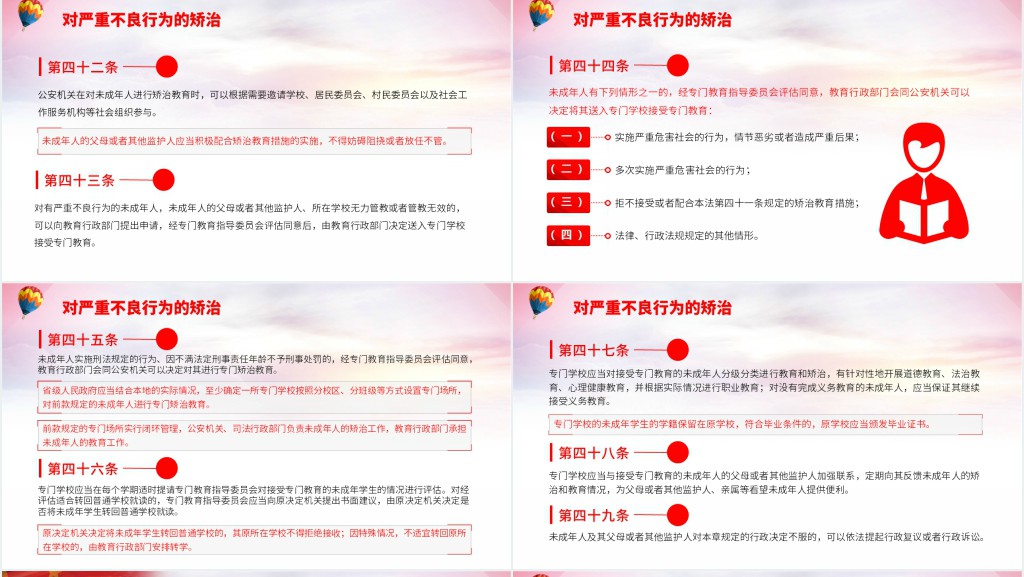 学习贯彻《中华人民共和国预防未成年人犯罪法》PPT模板