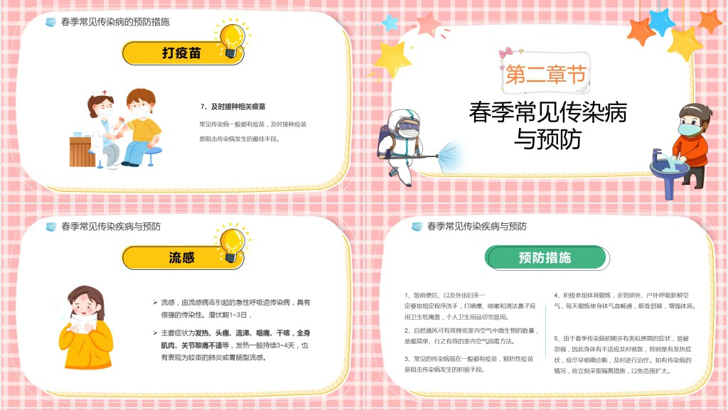注意春季常见传染病预防知识PPT课件