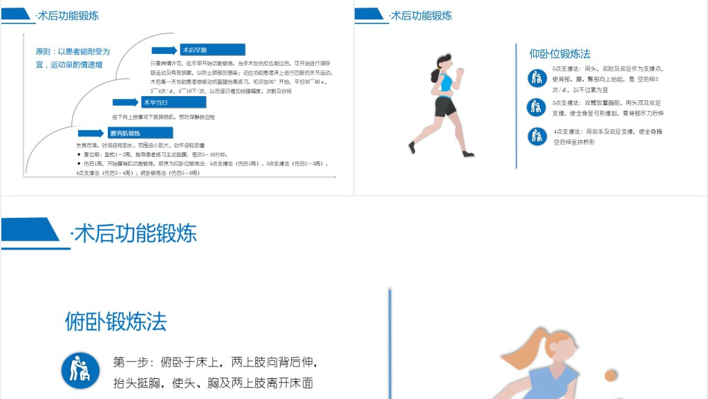 腰椎骨折PPT简约商务风医疗教学疾病医理类PPT模板