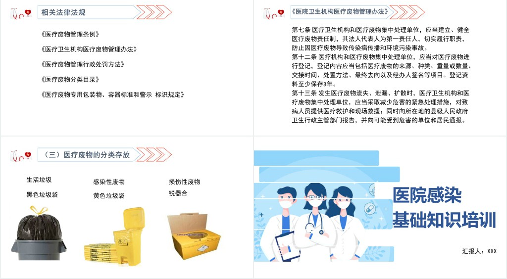 医院感染基础知识培训PPT清新医疗风医学知识培训通用PPT