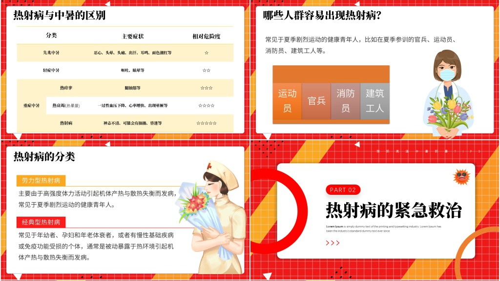 高温天气防暑降温疾病预防知识讲座PPT课件