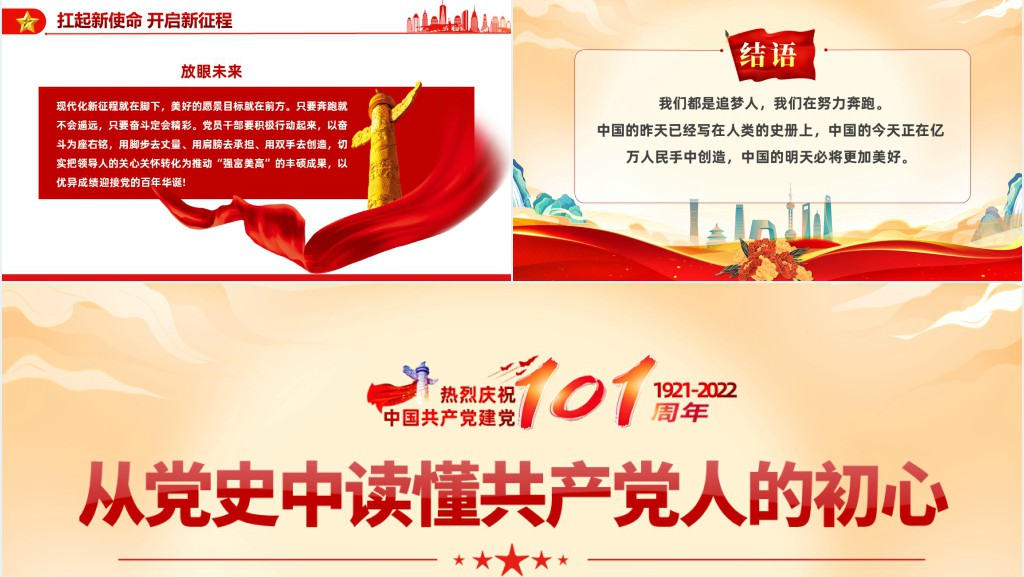从党史中读懂共产党人的初心PPT党课 从党史中读懂共产党人的初心PPT党课