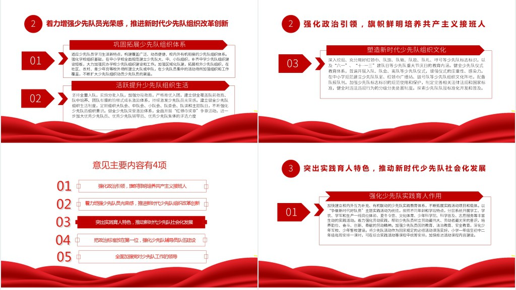 关于全面加强新时代少先队工作的意见PPT党课 关于全面加强新时代少先队工作的意见PPT党课