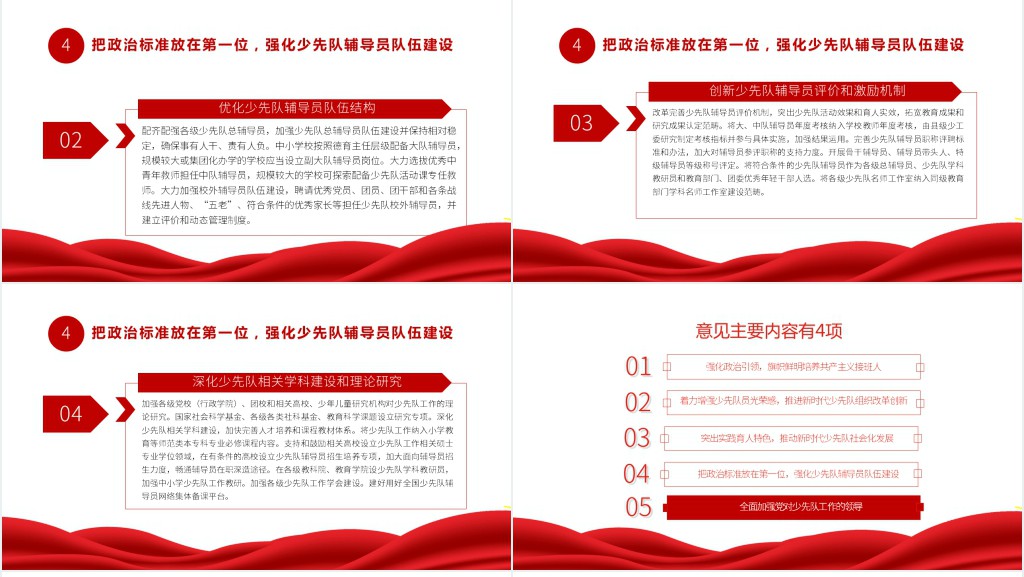 关于全面加强新时代少先队工作的意见PPT党课 关于全面加强新时代少先队工作的意见PPT党课