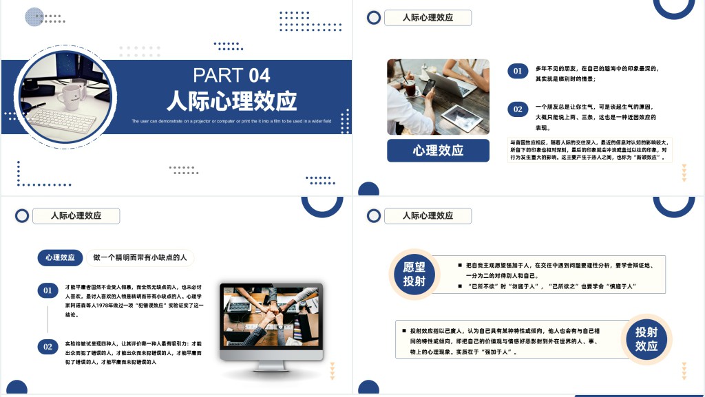 人际关系培训PPT商务风人际交往技巧心理效应人际关系培训课件模板