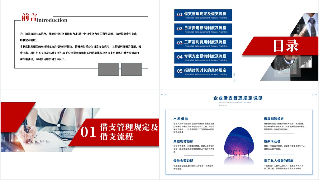 财务报销流程培训PPT商务风企业财务报销财务培训课件模板