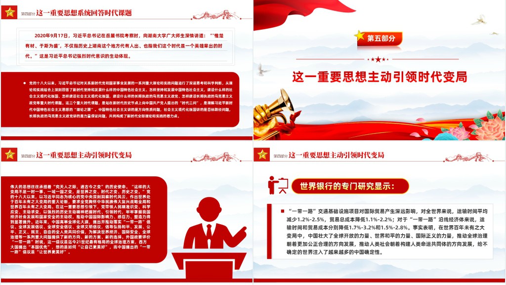 引领时代的科学理论PPT党课 引领时代的科学理论PPT党课