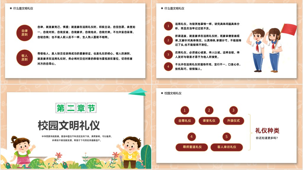 中小学生校园文明礼仪伴我行主题班会PPT课件 中小学生校园文明礼仪伴我行主题班会PPT课件