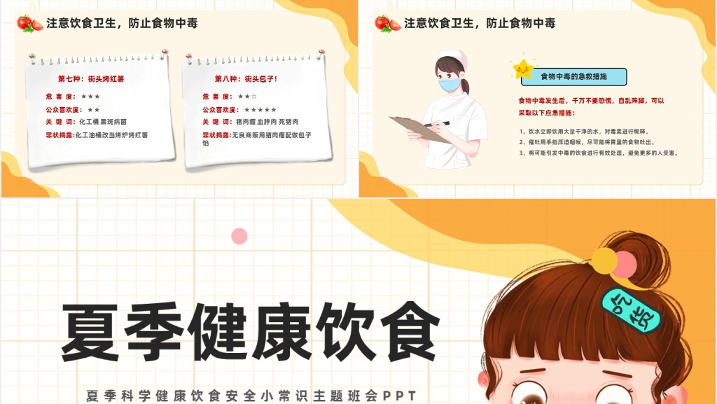 夏季健康饮食小常识PPT课件 夏季健康饮食小常识PPT课件