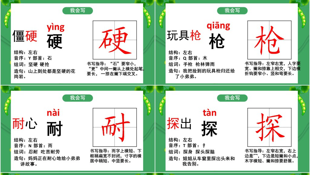 部编人教版小学四年级语文上册一个豆荚里的五粒豆课文PPT课件 部编人教版小学四年级语文上册一个豆荚里的五粒豆课文PPT课件