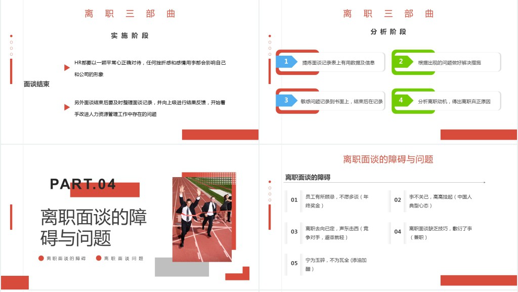 如何做好员工离职面谈PPT蓝色简约风公司企业如何做好员工离职面谈培训课件