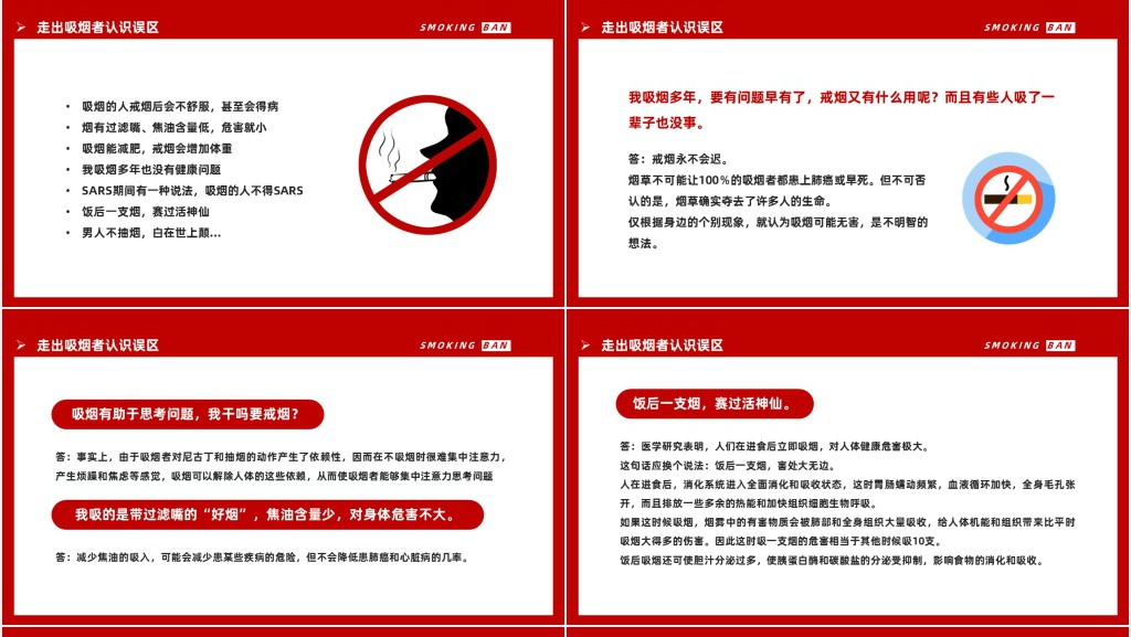控烟戒烟知识培训资料PPT课件