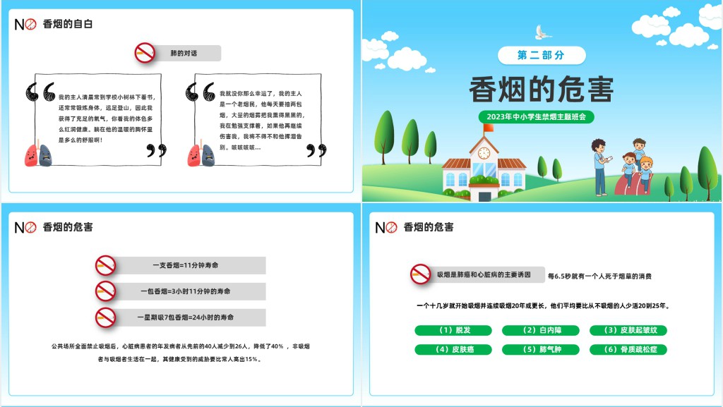 青春花季拒绝吸烟主题班会内容PPT课件 青春花季拒绝吸烟主题班会内容PPT课件