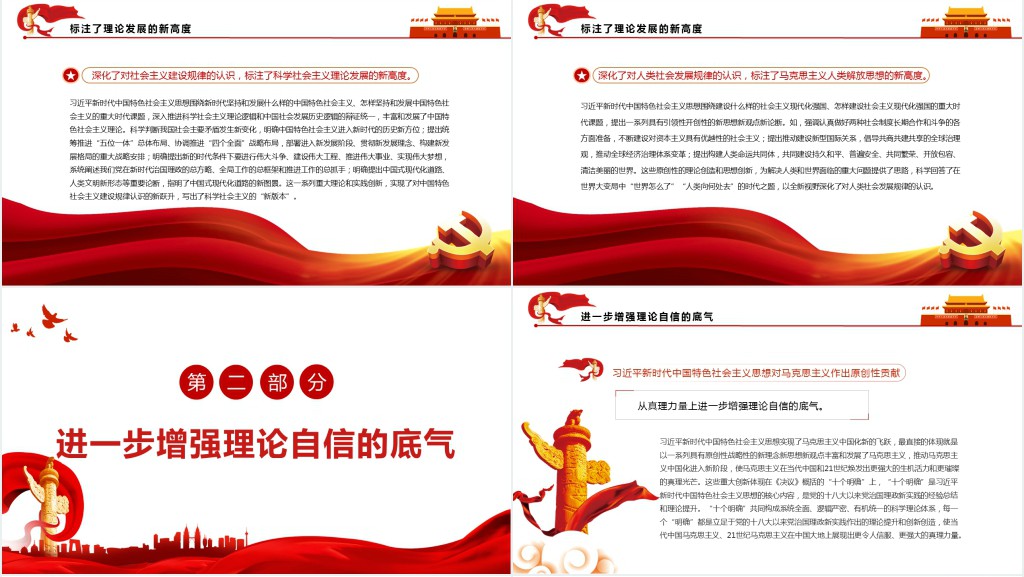 马克思主义中国化新的飞跃更加坚定理论自信PPT党课 马克思主义中国化新的飞跃更加坚定理论自信PPT党课