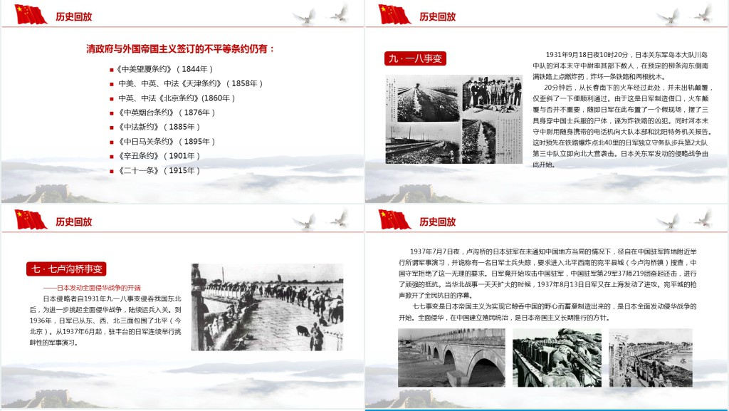 内容完整爱国主义教育PPT模板