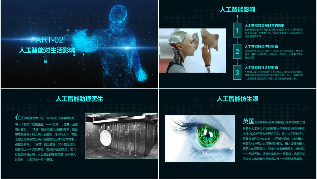 AI人工智能PPT模板