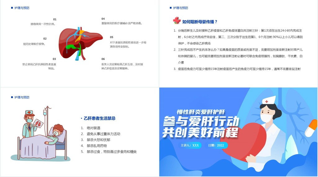 参与爱肝行动共创美好前程PPT模板 参与爱肝行动共创美好前程PPT模板