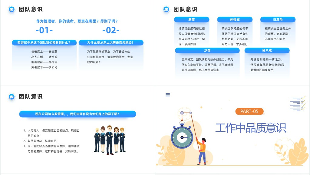 公司中层管理培训PPT简约风公司企业中层管理培训课件模板