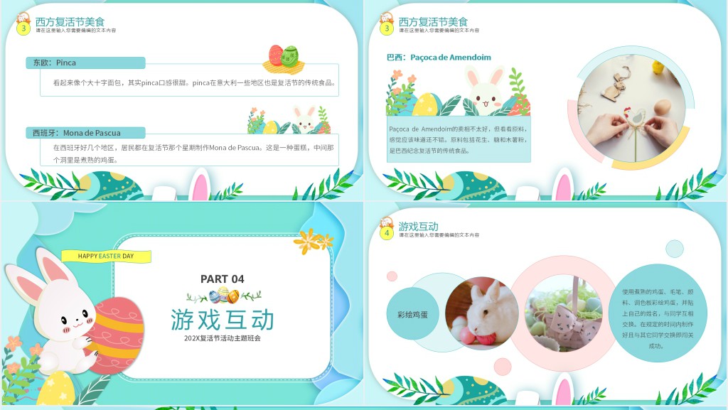 复活节习俗和美食PPT课件 复活节习俗和美食PPT课件