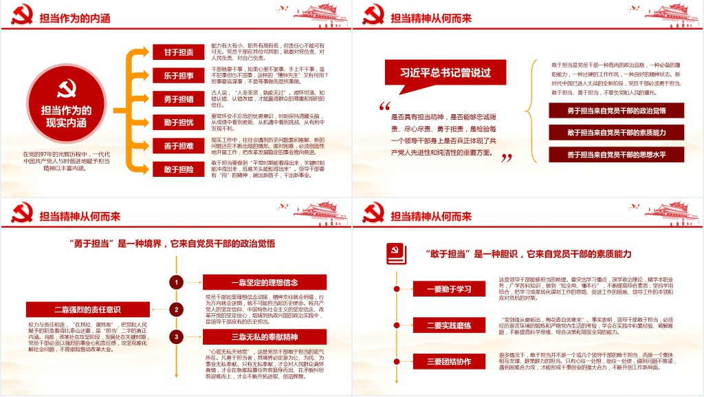 敢担当有作为筑梦新时代党组织党课学习PPT党课 敢担当有作为筑梦新时代党组织党课学习PPT党课