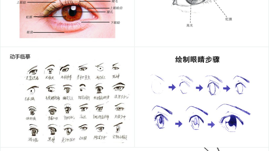 眼睛的画法讲解教案PPT课件 眼睛的画法讲解教案PPT课件