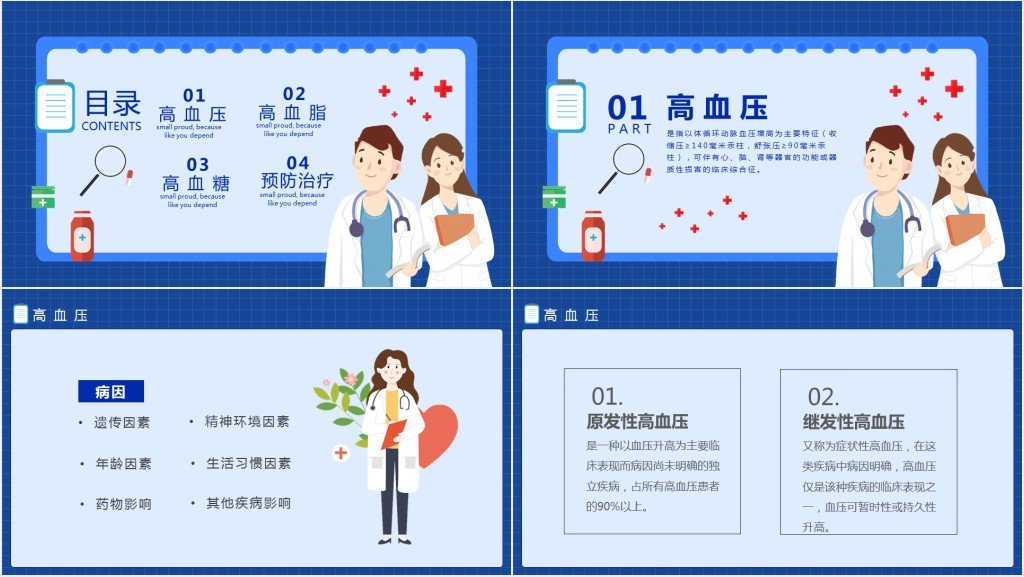三高症的日常预防讲座PPT模板 三高症的日常预防讲座PPT模板