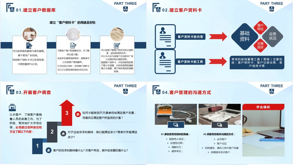 客户管理技巧企业培训PPT模板