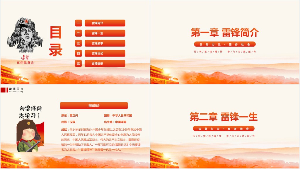 弘扬雷锋精神争做时代楷模PPT党课 弘扬雷锋精神争做时代楷模PPT党课
