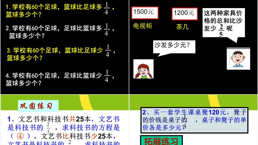 六年级上册分数除法的整理与复习PPT课件