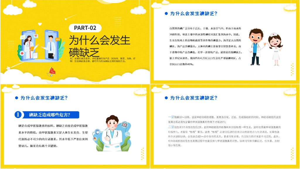 年全国防治碘缺乏病日PPT时尚全国碘缺乏病知识宣传日课件模板