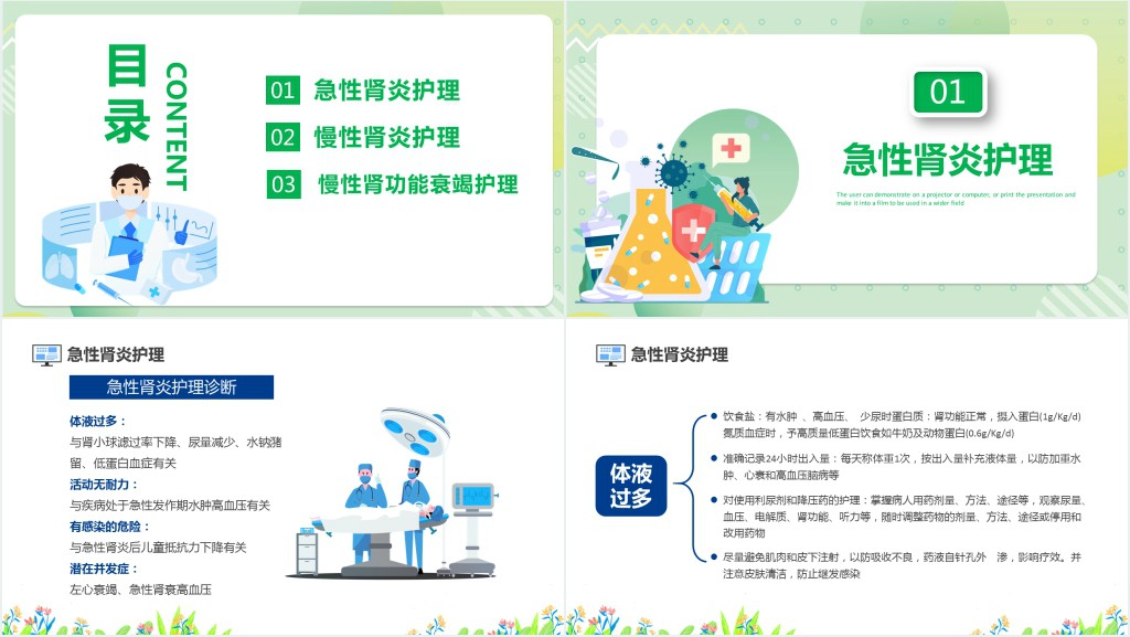 肾炎患者如何护理肾脏PPT模板 肾炎患者如何护理肾脏PPT模板