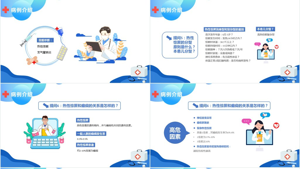 小儿高热惊厥病例分析PPT模板 小儿高热惊厥病例分析PPT模板