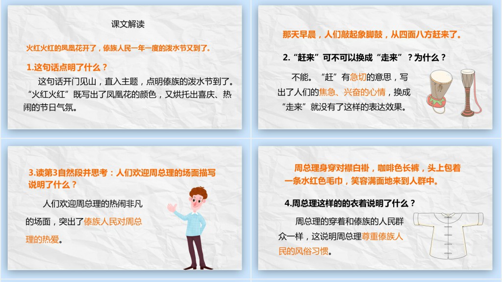 部编人教版小学二年级语文上册难忘的泼水节PPT课件