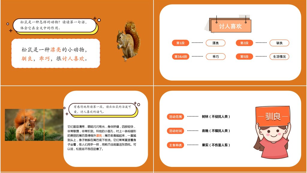 部编人教版小学五年级语文上册松鼠PPT课件 部编人教版小学五年级语文上册松鼠PPT课件