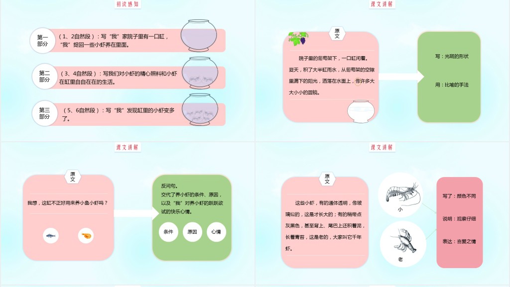 部编人教版小学三年级语文下册小虾PPT课件 部编人教版小学三年级语文下册小虾PPT课件