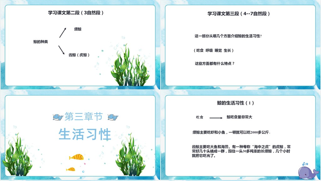 部编人教版小学五年级语文上册鲸习作例文PPT课件